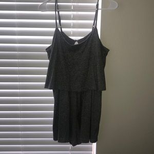 Topshop heather grey comfy romper